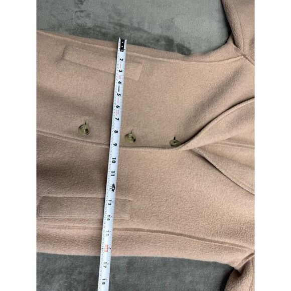 J.Crew Wool Blend Shawl Collar Coat Camel Beige Size 4 Elegant Classic - Picture 8 of 14